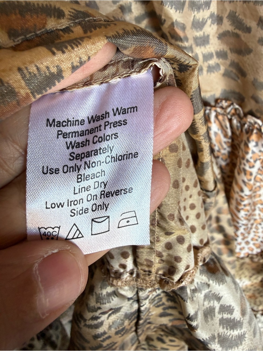 metrostyle Boho Animal Print Tiered Maxi Skirt Size 14 - Picture 10 of 11